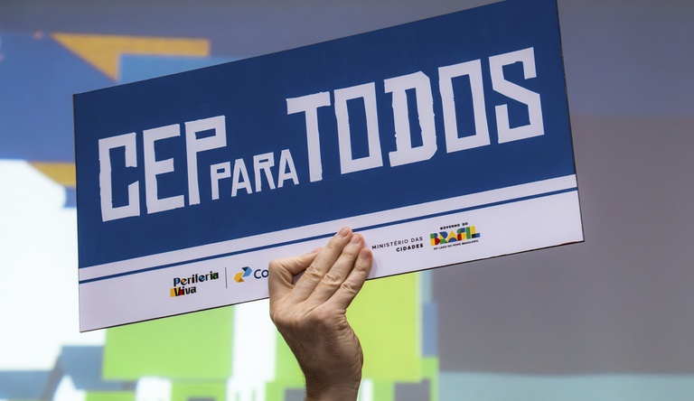 Na foto placa de cep