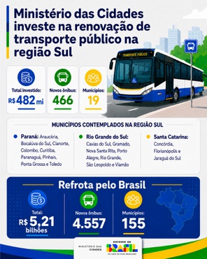 Refrota na região sul.