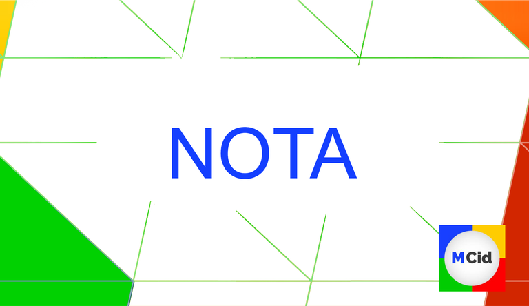 Imagem com a palavra nota