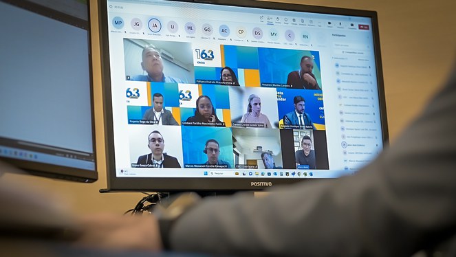 As reuniões para acelerar o início das obras do Minha Casa, Minha Vida foram feitas de forma virtual. Crédito: Zack Stencil/Ministério das Cidades.