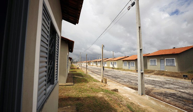 Na foto casas do MCMV