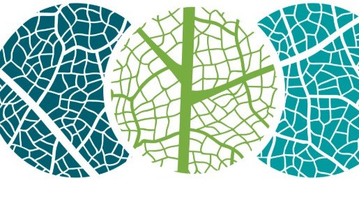 Banner verde e azul representando meio ambiente e clima.