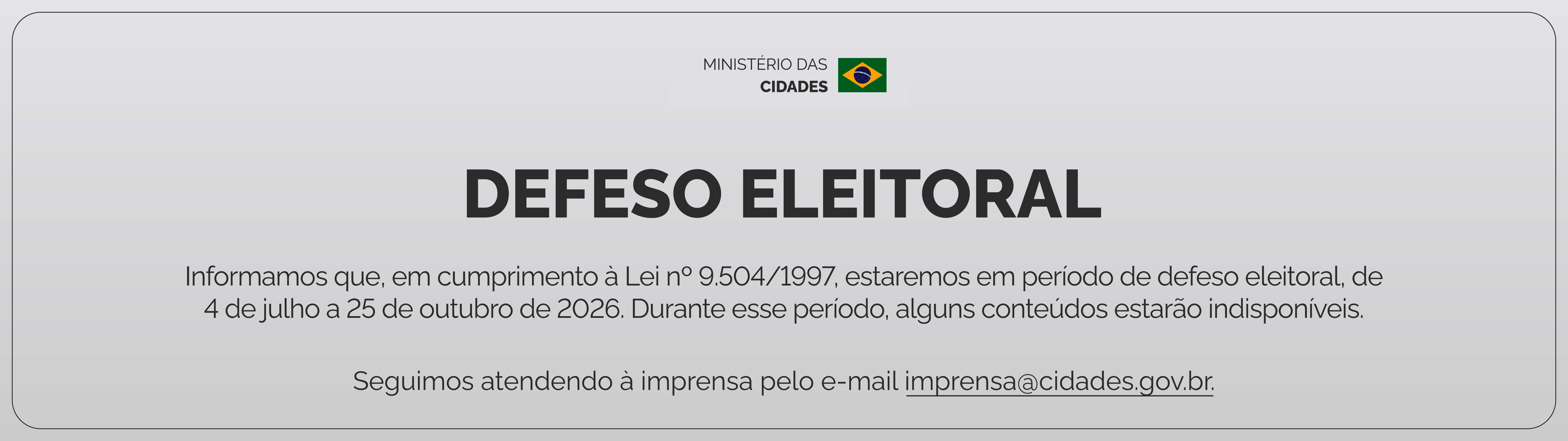 Defeso Eleitoral