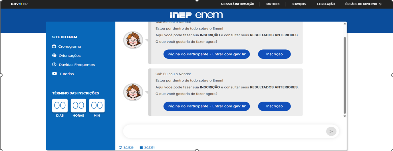 GOLPES NAS INSCRIÇÕES DO ENEM 2026