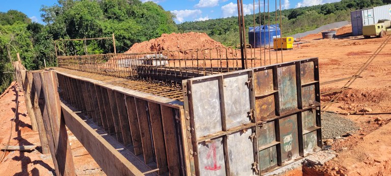 Obras da fase de infraestrutura RMB r