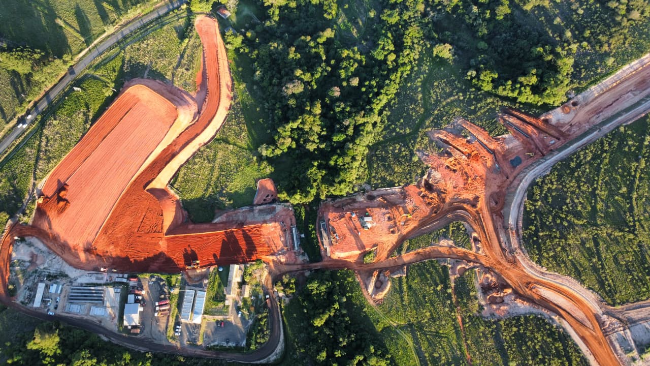 Obras da fase de infraestrutura RMB