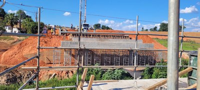 Obras da fase de infraestrutura RMB