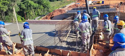 Obras da fase de infraestrutura RMB