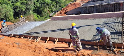 Obras da fase de infraestrutura RMB