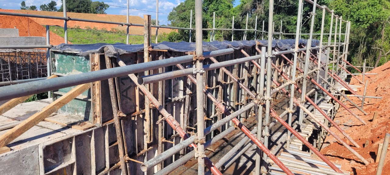 Obras da fase de infraestrutura RMB