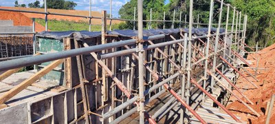 Obras da fase de infraestrutura RMB