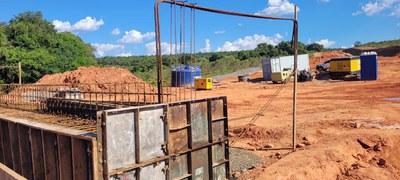 Obras da fase de infraestrutura RMB