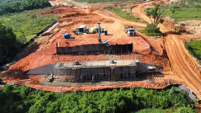 Obras da fase de infraestrutura RMB