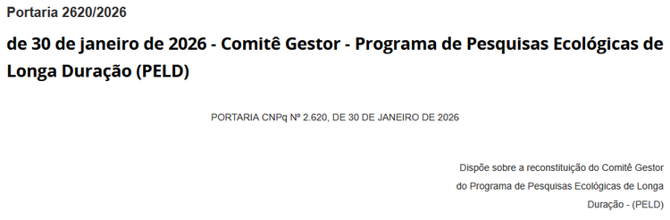 Portaria 2620/2026