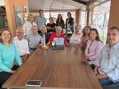 Diretoria do CNPq na entrega do Prêmio Álvaro Alberto a Niède Guidon