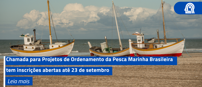 Chamada para Projetos de Ordenamento da Pesca Marinha Brasileira tem inscrições abertas até 23 de setembro 
