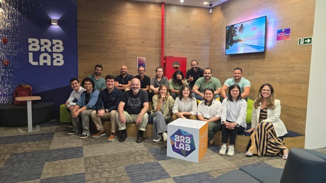 Toda a equipe de empreendedores no Biotic