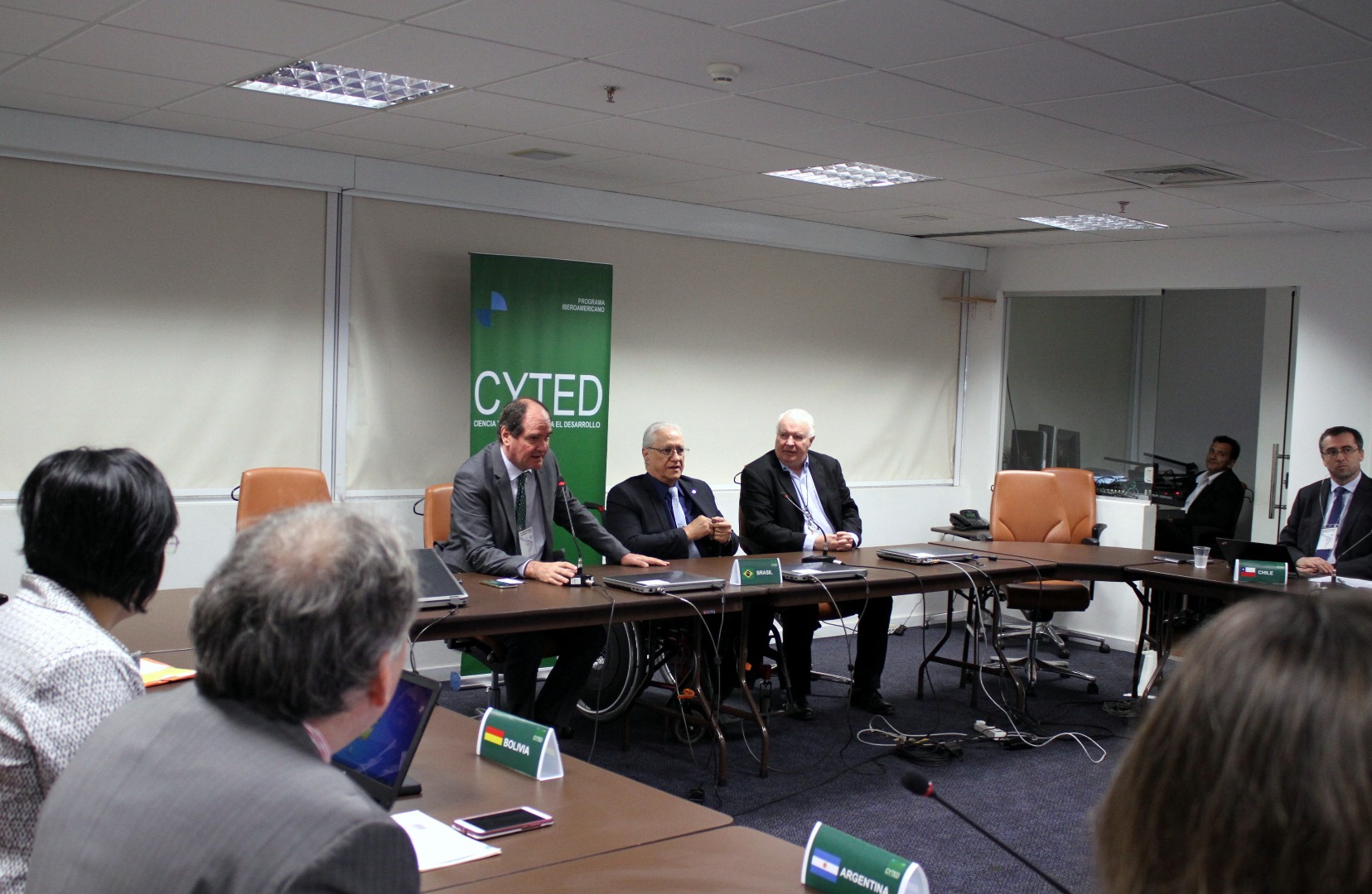 Mario Neto - Pres.do CNPq, Secretário do CYTED, Lélio Fellows - Foto-Marcelo Gondim  (2).JPG