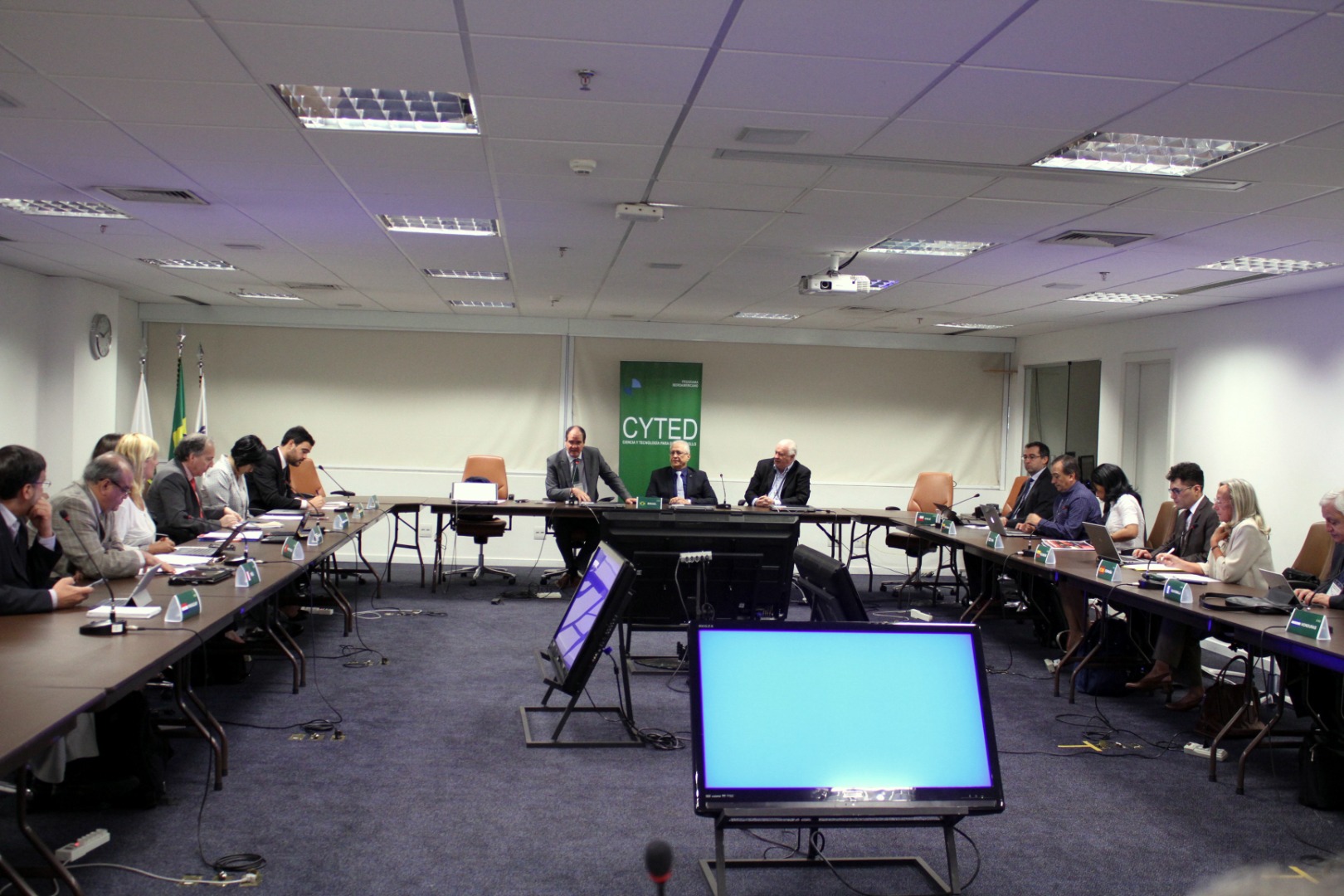 Mario Neto - Pres.do CNPq, Secretário do CYTED, Lélio Fellows - Foto-Marcelo Gondim  (4).JPG