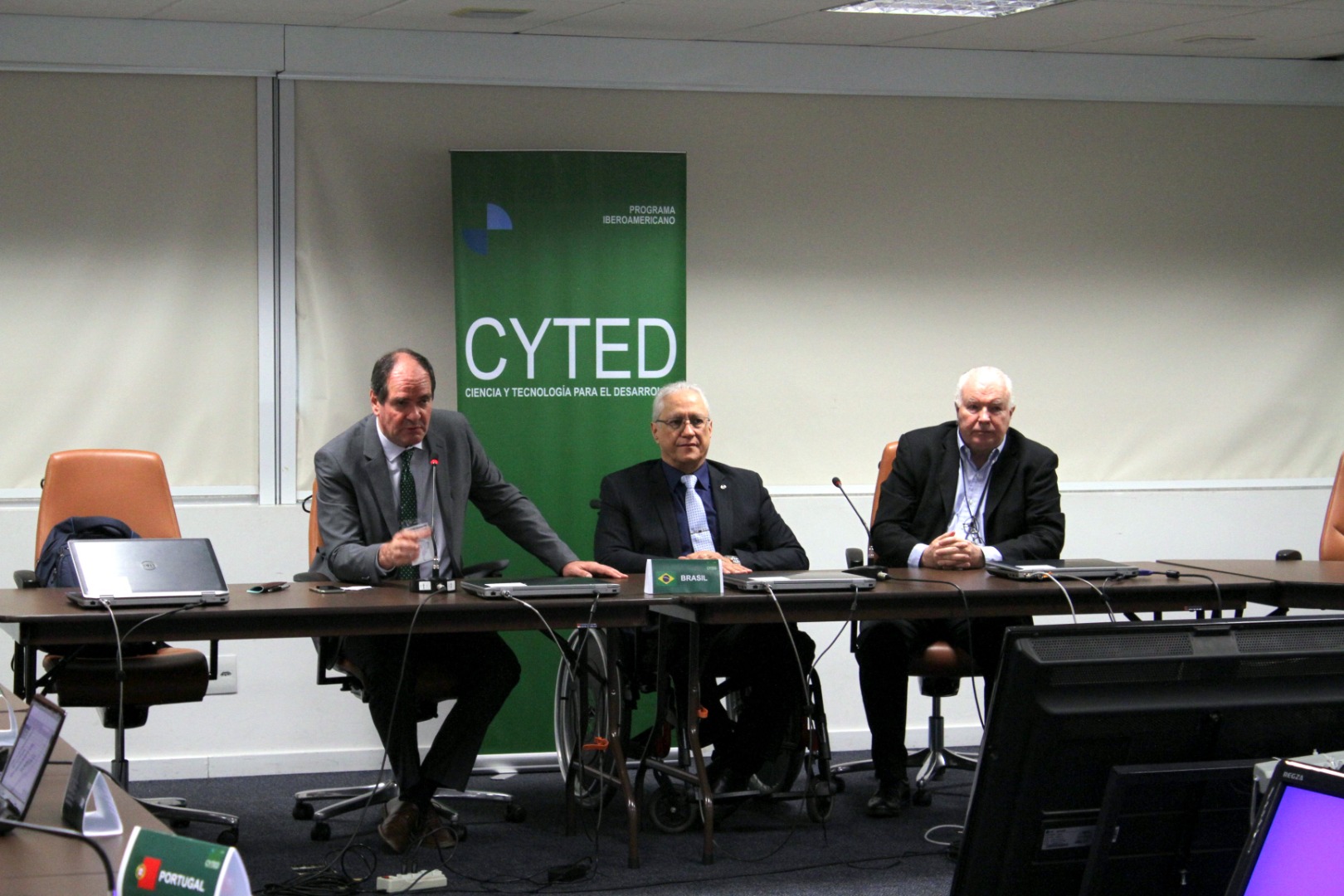 Mario Neto - Pres.do CNPq, Secretário do CYTED, Lélio Fellows - Foto-Marcelo Gondim  (5).JPG