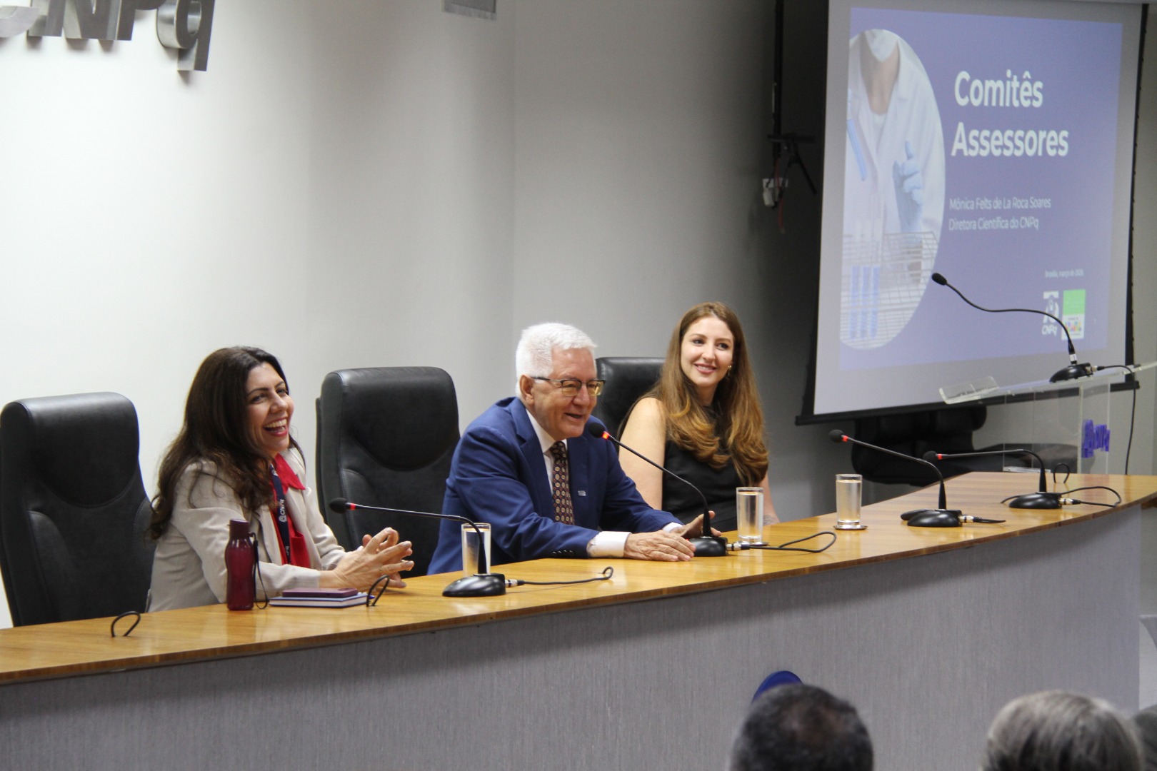 101. Kristiane Mattar, Coordenadora Geral de Engenharias e Tecnologia, Olival Freire Júnior, Presidente do CNPq e Mônica Felts de La Roca Soares, Diretora Científica do CNPq