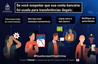 Alerta da Interpol: você pode tornar-se parte do crime de lavagem ao deixar estranhos usarem sua conta