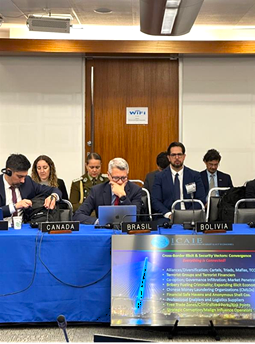 Delegação brasileira presente à 59ª Reunião do Gevelax contou com a presença do Coaf
