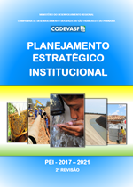 Capa do documento PEI 2017–2021 (1ª Revisão) da Codevasf