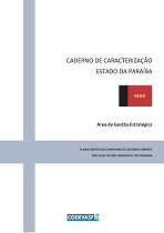 Caderno de Caracterização do Estado da Paraíba com capa institucional e bandeira.