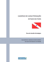 Caderno de Caracterização do Estado do Pará com capa institucional e bandeira.