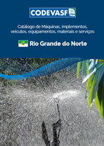 Catálogo Codevasf Rio Grande do Norte com sistema de irrigação.