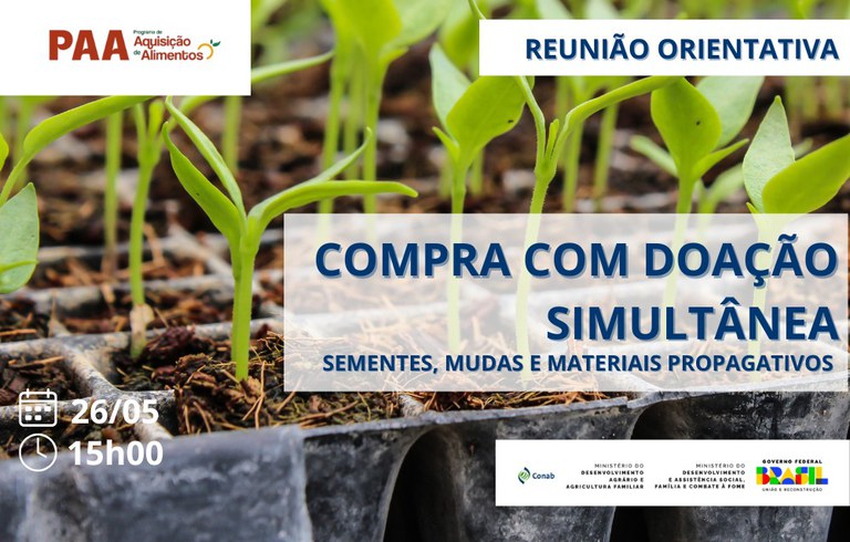 Imagem: Agricultores familiares são orientados sobre a aquisição e distribuição de sementes pelo PAA