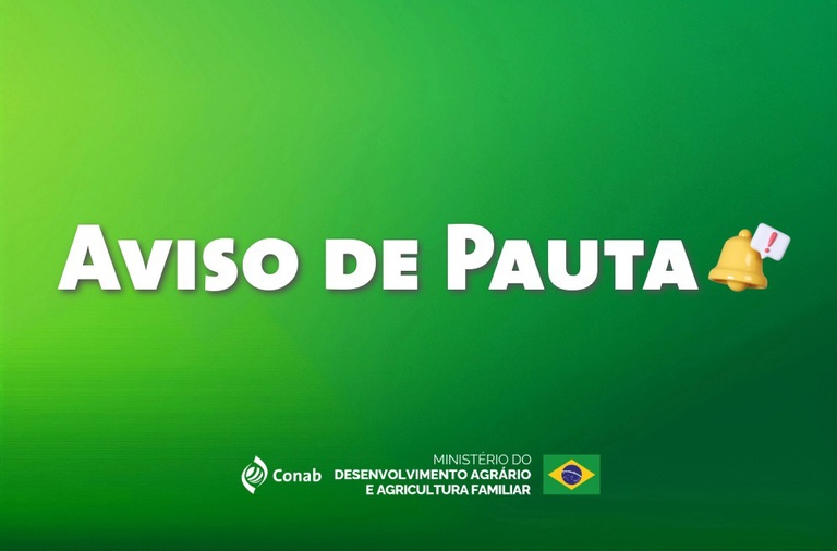 Imagem:  AVISO DE PAUTA – 2º Levantamento da Safra de Cana-de-açúcar 2026/2027