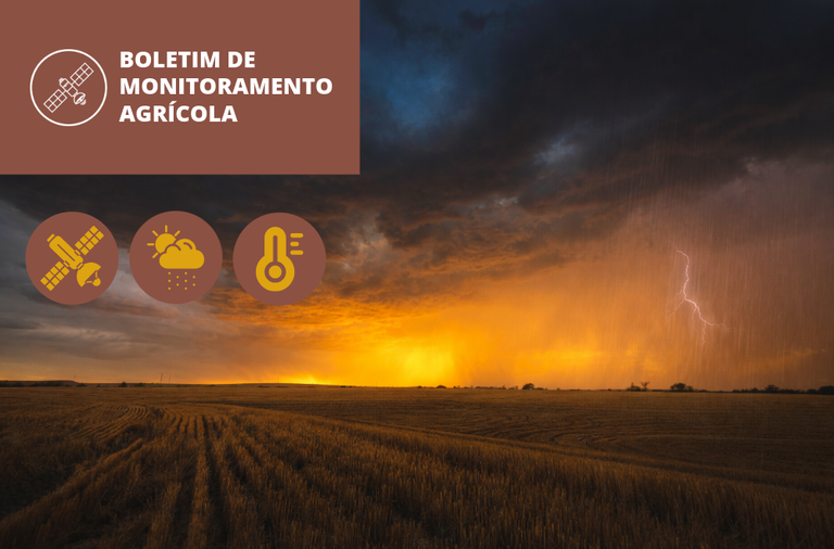 As condições climáticas registradas entre 1º e 24 de fevereiro indicam predomínio de chuvas em grande parte do país