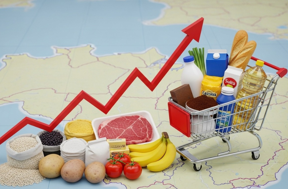 No primeiro mês do ano, apenas São Luís (MA), Teresina (PI) e Natal (RN) apresentaram oscilações pequenas negativas no preço do conjunto de produtos