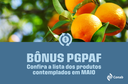 Imagem: Lista atualizada dos produtos com direito a bônus do PGPAF é publicada