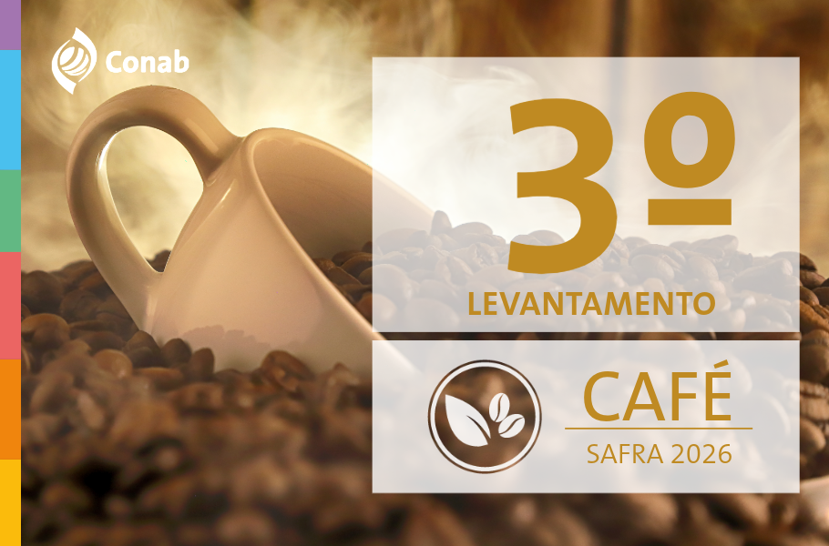 Produção de café é estimada em 67,6 milhões de sacas, influenciada por bienalidade positiva em 2026