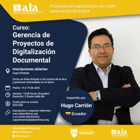 Curso ALA: Gerenciamento de Projetos de Digitalização de Documentos