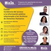 Curso: "Incidência do acesso à informação pública relacionada aos Arquivos de Direitos Humanos"