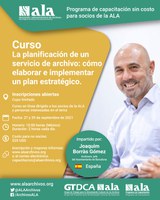 Curso "Planejamento de um serviço de arquivo: como desenvolver e implementar um plano estratégico"