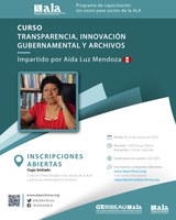 Curso: Transparência, Inovação Governamental e Arquivos