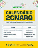 Calendário 2ª Cnarq