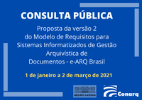 CONARQ prorroga consulta pública visando a atualização do e-ARQ Brasil