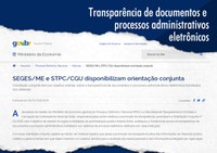 ME e CGU disponibilizam orientação conjunta