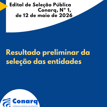 Lista preliminar das entidades
