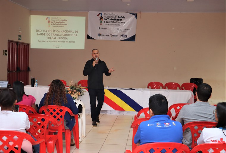 Palestra do Eixo I durante a 1ª Conferência