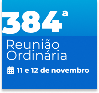 384ª Reunião Ordinária 11 e 12 de novembro
