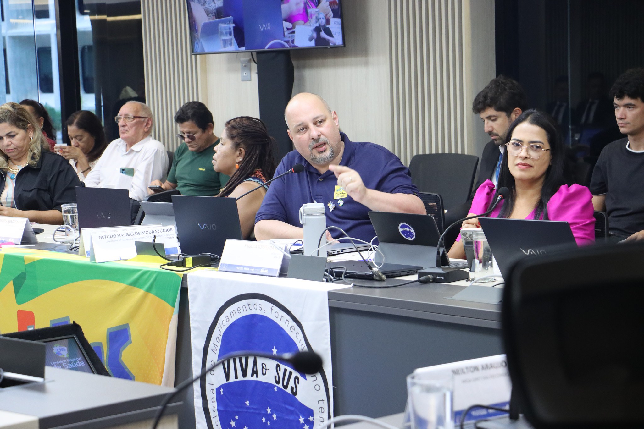 Getúlio Vargas Júnior e Priscila Torres, conselheiros nacionais de saúde