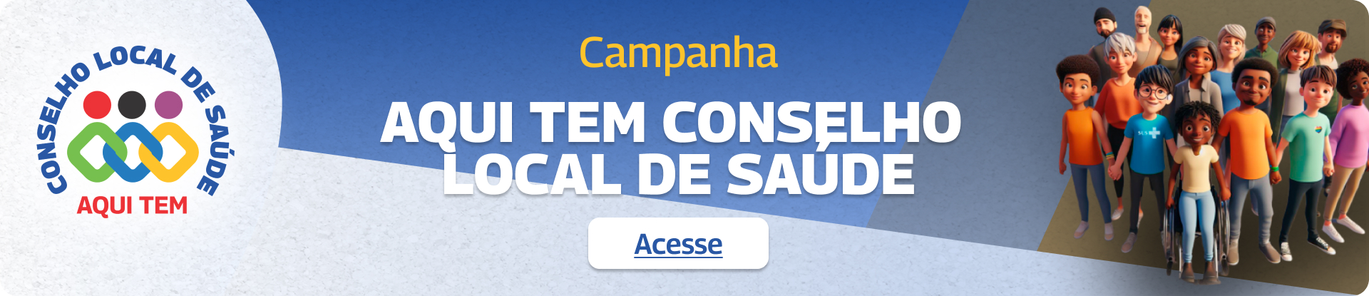 Banner conselhos locais de saúde