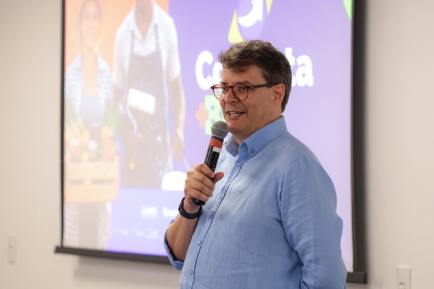 Secretário de Gestão e Inovação em Serviços Públicos, Roberto Pojo, durante o evento em Brasília